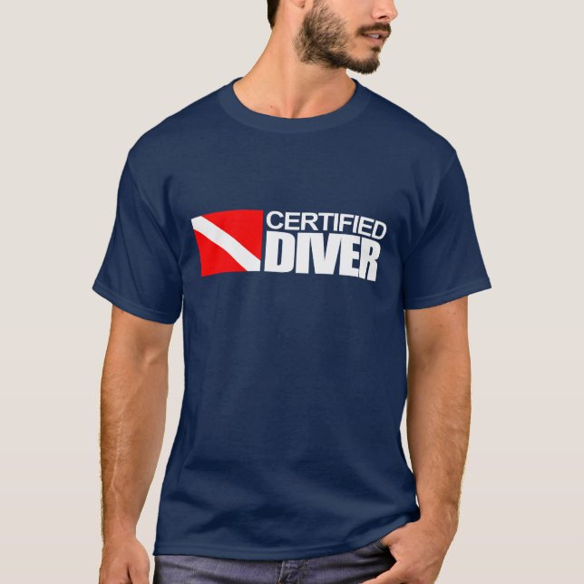Taucher zertifiziert T-Shirt (Vorderseite)