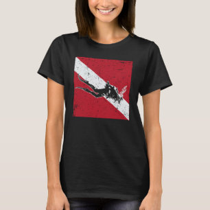 Taucherflagge Scuba Für Taucher T-Shirt