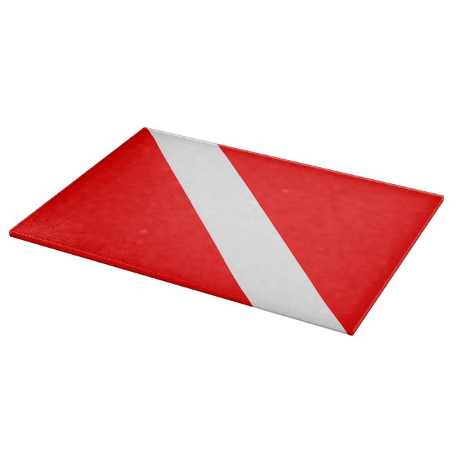Taucherflagge Scuba-Taucher Taucher Unter Wasser Schneidebrett (Ecke)