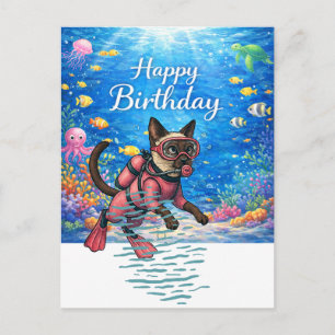 Tauchertaucher Alles Gute zum Geburtstag unter Was Postkarte