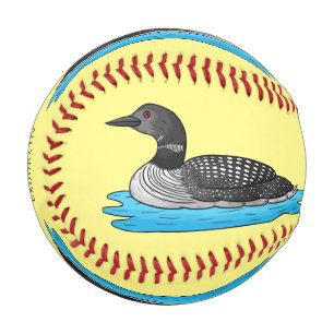 Tauchervogel Cartoon-Illustration Baseball