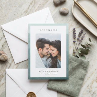 Tauchfarbgrenze Foto Hochzeit Save The Date