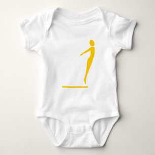 Tauchfigur: orange baby strampler