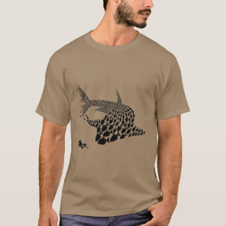 Tauchfisch Hai Taucher Taucher Tankmaske Kunst T-Shirt