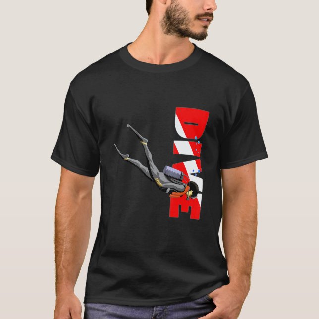 Tauchflagge 1 T-Shirt (Vorderseite)