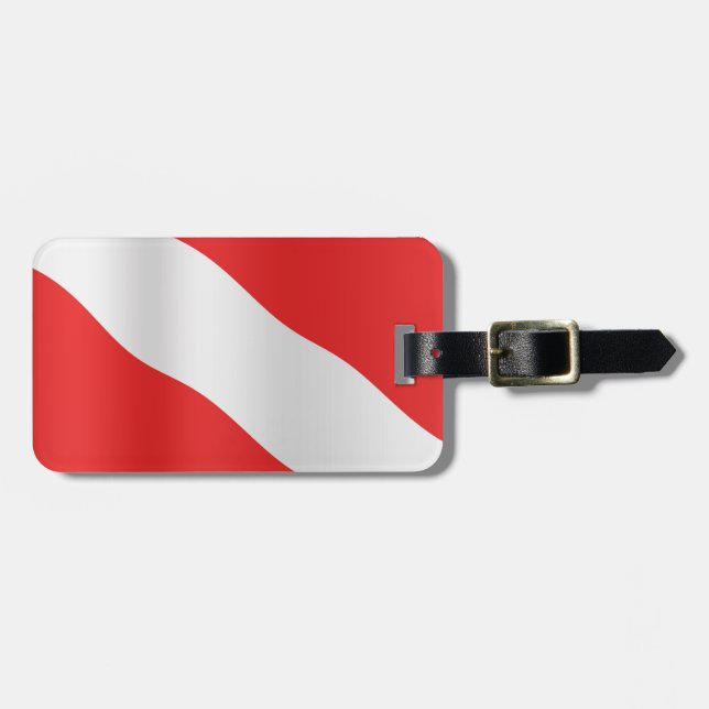 Tauchflagge Gepäckanhänger (Vorderseite horizontal)