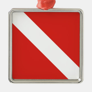 Tauchflagge Silbernes Ornament