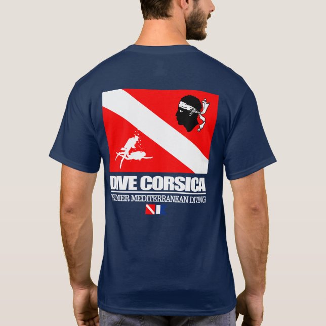 Tauchgang Korsika (sq) T-Shirt (Rückseite)