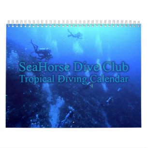 Tauchkalender 2026 SeaHorse Dive Club für tropisch Kalender