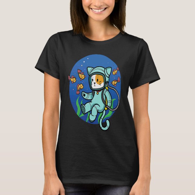 Tauchkatze T-Shirt (Vorderseite)