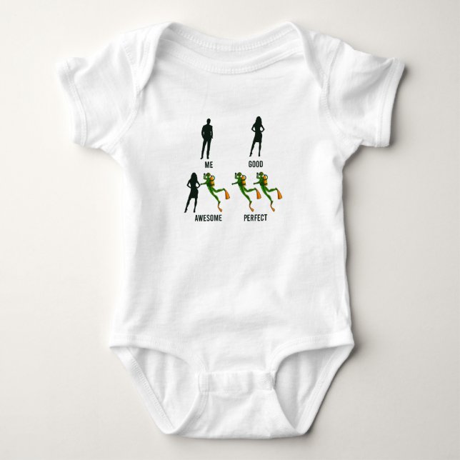 Tauchlehrer Funny Scuba Diver Apparel Dive Baby Strampler (Vorderseite)