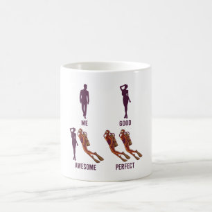 Tauchlehrer Funny Scuba Diver Apparel Dive Kaffeetasse
