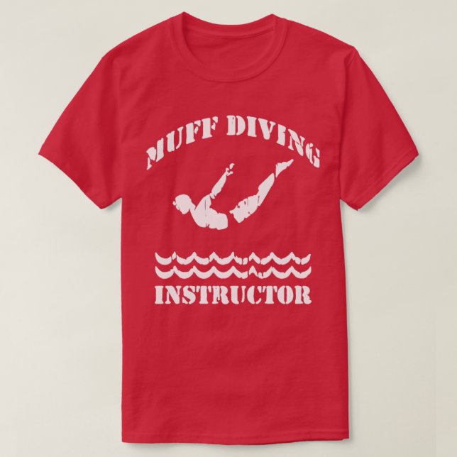 Tauchlehrer Taucher Schwimmbad Funny S T-Shirt (Design vorne)
