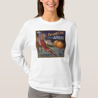 Tauchmädchen-Äpfel T-Shirt