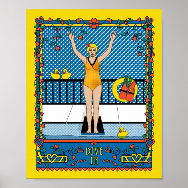 Tauchplakat in_B_8x10 Poster (Vorne)
