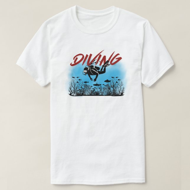Tauchsport-T - Shirt (Design vorne)