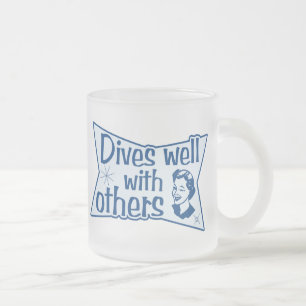 Taucht gut mit anderen mattglastasse