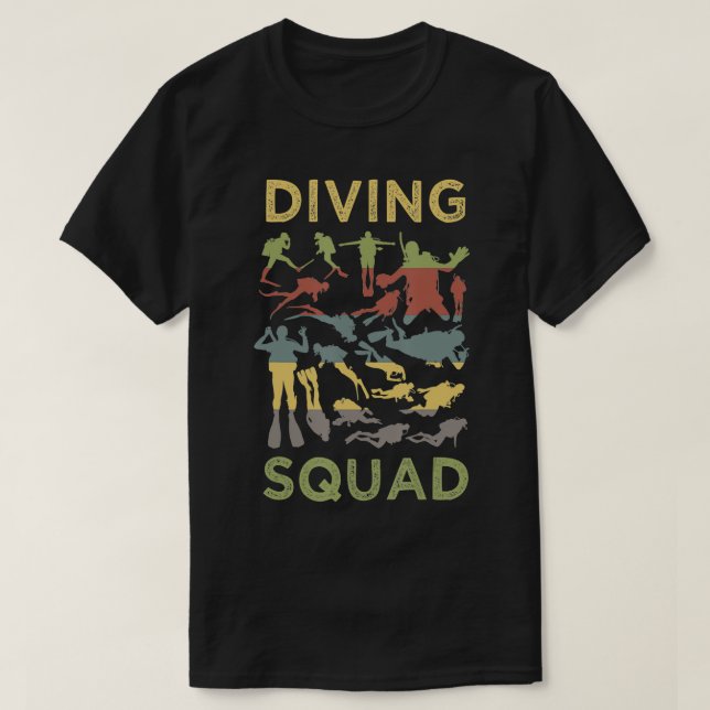 Tauchturm-Team Funny Scuba Diver T-Shirt (Design vorne)