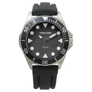 Tauchuhr mit großen Punkten für den Taucher-Look i Armbanduhr