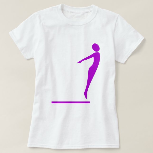 Tauchzahl - lila T-Shirt (Design vorne)