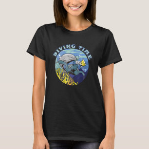 Tauchzeit Schnorcheln unter Wasser Welt T-Shirt