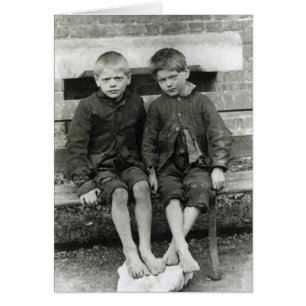 Taudis de Londres, les garçons