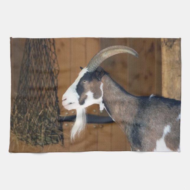 Tauernschecken-Ziege Geschirrtuch (Horizontal)