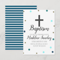 Tauf Confetti Blau Folie Gold Punkte