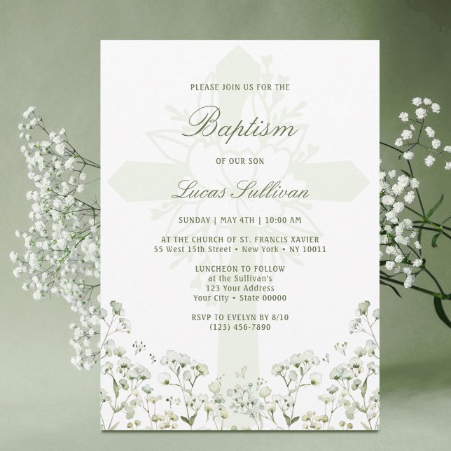 Tauf Einladung Baby's Breath (Von Creator hochgeladen)