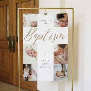 Tauf-Feier-Fotocollage-Party-Andenken Banner