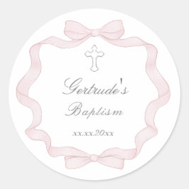 Taufbecken Runder Aufkleber