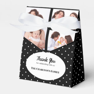 Taufe 3 Abschnitte Benutzerdefiniertes Foto Punkte Geschenkschachtel