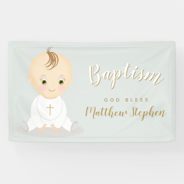 Taufe-Baby Banner (Horizontal)