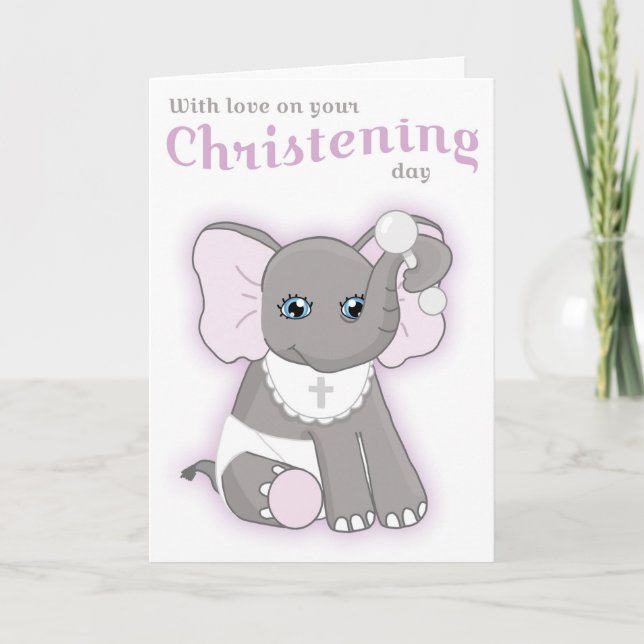 Taufe Christening Day Card Karte (Vorderseite)