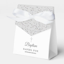Taufe Christening Elegant Silver Stardust Geschenkschachtel