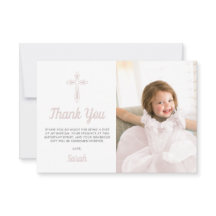 Taufe Christening Religious Pink Girl Foto