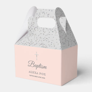 Taufe Christening Silber Sternenstaub Rosé Geschenkschachtel
