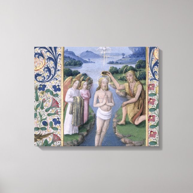 Taufe Christi Leinwanddruck (Vorderseite)