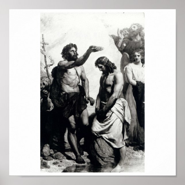 Taufe Christi. um 1879 Poster (Vorne)