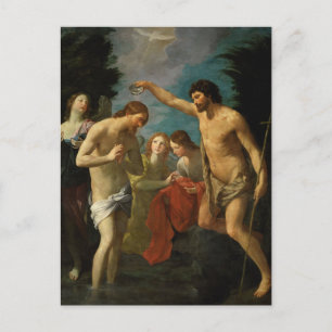 Taufe Christi von Guido Reni Postkarte