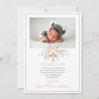 Taufe Danke, dass du ein rosa Mädchen Karten gegeb