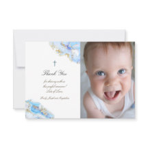 Taufe danke dir blaues Tuschmarmor