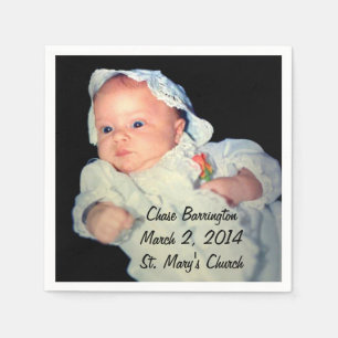 Taufe das Babyspecial-Foto Serviette
