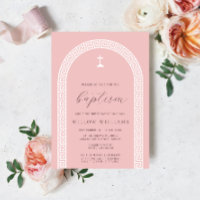 Taufe der griechischen Schlüsselarche dusty Rose