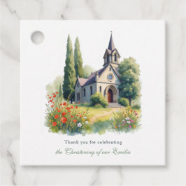 Taufe der Wasserfarbenkirche Danke Geschenkanhänger