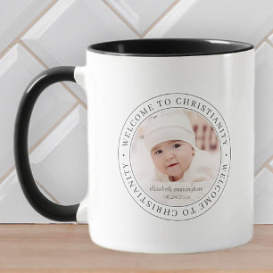 Taufe Einfach Willkommen im Foto des Christentums Tasse