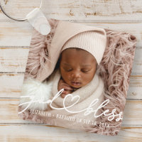 Taufe Einfache Elegante Modernes Heart Baby Foto