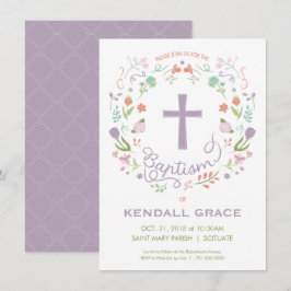 Taufe, Einladung für Mädchen feiern - Maßgeschneid