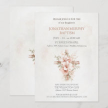 Taufe Einladung zu eleganten Illustrationen