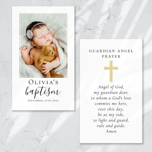 Taufe Foto Bewahrung der Gebetskarte Telefonnummerkarte (Von Creator hochgeladen)